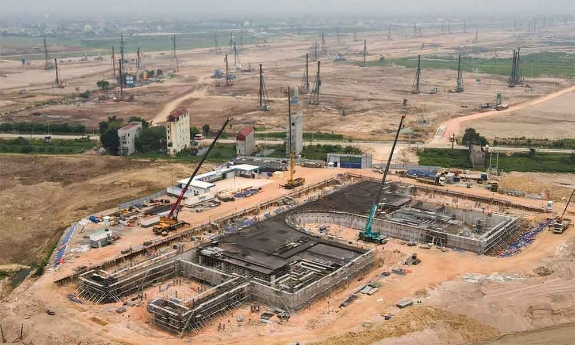 Đại công trường xây dựng sân bay Gia Bình sau hơn 7 tháng thi công